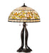 Meyda Tiffany - 229126 - Three Light Table Lamp - Tiffany Turning Leaf - Mahogany Bronze