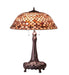 Meyda Tiffany - 230408 - Three Light Table Lamp - Fishscale - Mahogany Bronze