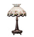 Meyda Tiffany - 230471 - Three Light Table Lamp - Roseborder - Mahogany Bronze