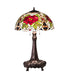 Meyda Tiffany - 230476 - Three Light Table Lamp - Renaissance Rose - Mahogany Bronze