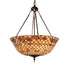 Meyda Tiffany - 230951 - Three Light Pendant - Tiffany Fishscale - Mahogany Bronze