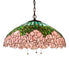 Meyda Tiffany - 231113 - Three Light Pendant - Tiffany Cabbage Rose - Mahogany Bronze