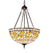 Meyda Tiffany - 232184 - Three Light Pendant - Tiffany Turning Leaf - Mahogany Bronze