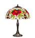 Meyda Tiffany - 232798 - Three Light Table Lamp - Renaissance Rose - Mahogany Bronze