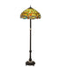 Meyda Tiffany - 37702 - Three Light Floor Lamp - Tiffany Hanginghead Dragonfly - Mahogany Bronze