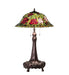 Meyda Tiffany - 71388 - Three Light Table Lamp - Tiffany Rosebush - Mahogany Bronze