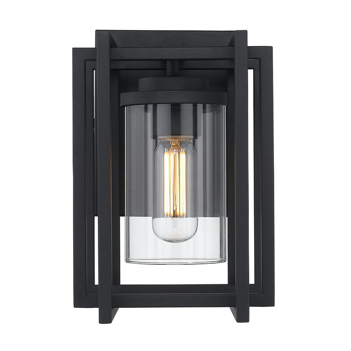 One Light Outdoor Wall Sconce from the Tribeca collection in Natural Black (UV) finish