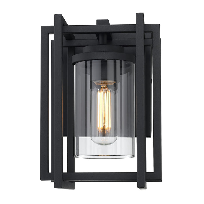 One Light Outdoor Wall Sconce from the Tribeca collection in Natural Black (UV) finish