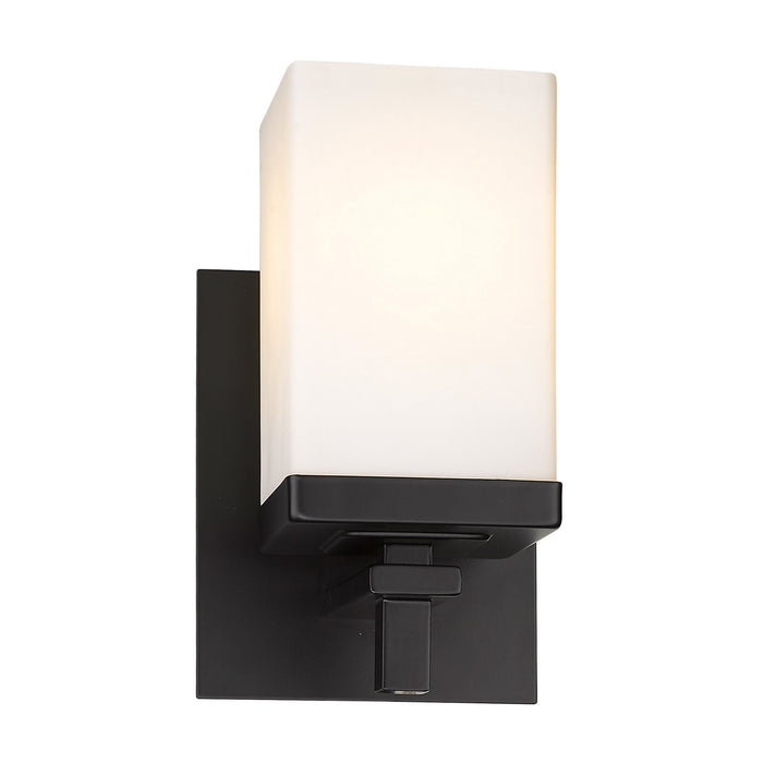 One Light Wall Sconce from the Maddox collection in Matte Black finish