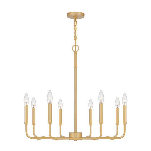 Quoizel - ABR5028AB - Eight Light Chandelier - Abner - Aged Brass