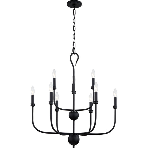 Quoizel - BLA5027MBK - Nine Light Chandelier - Blanche - Matte Black