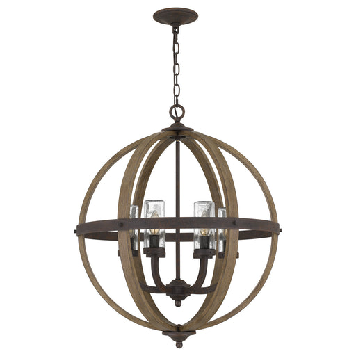 Quoizel - FSN3525RK - Six Light Pendant - Fusion - Rustic Black