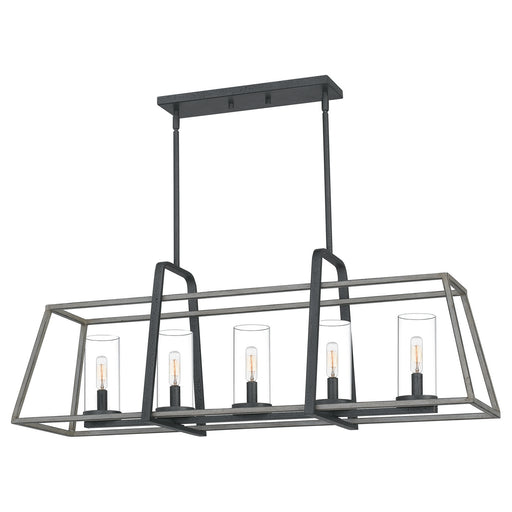 Quoizel - QF5277DO - Five Light Linear Chandelier - Lincoln - Distressed Iron