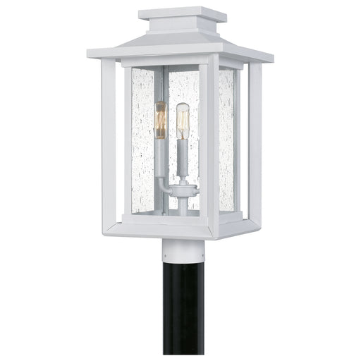 Quoizel - WKF9011W - Three Light Outdoor Post Mount - Wakefield - White Lustre