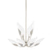 Hudson Valley - 4829-SL - Ten Light Chandelier - Blossom - Silver Leaf
