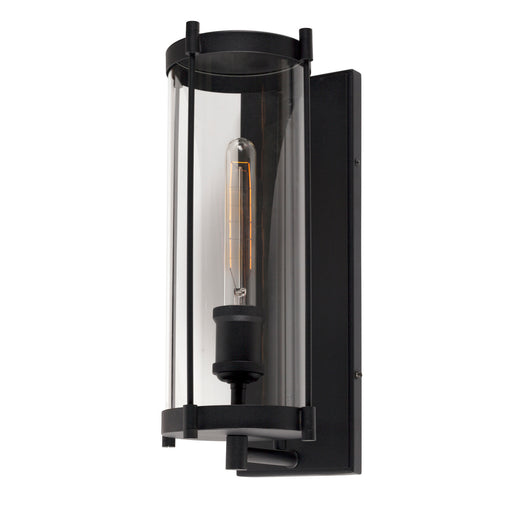 Forte - 1156-01-04 - One Light Outdoor Lantern - Hudson - Black