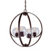 Forte - 2649-04-32 - Four Light Foyer Chandelier - Frankie - Antique Bronze