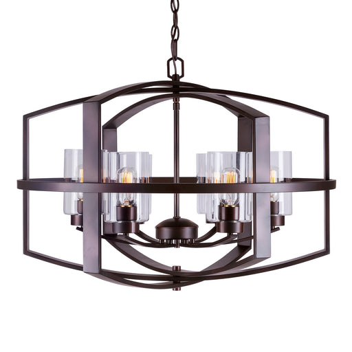 Forte - 2718-06-32 - Six Light Foyer Pendant - Hyde - Antique Bronze