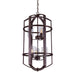 Forte - 2719-06-32 - Six Light Entry Chandelier - Hyde - Antique Bronze