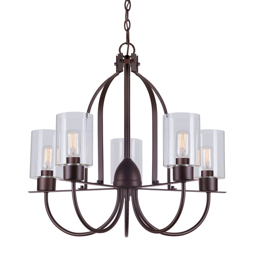 Forte - 2738-05-32 - Five Light Chandelier - Tama - Antique Bronze
