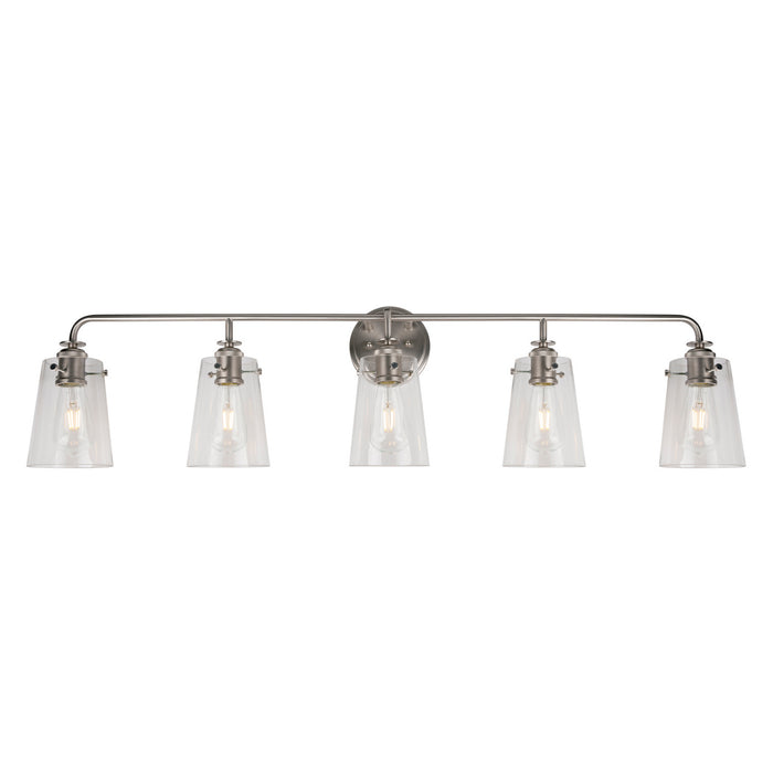 Forte - 5118-05-55 - Five Light Bath Bar - Ronna - Brushed Nickel