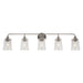 Forte - 5118-05-55 - Five Light Bath Bar - Ronna - Brushed Nickel