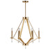 Forte - 7143-06-12 - Six Light Chandelier - Robin - Soft Gold