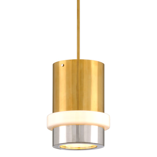 Corbett Lighting - 300-42 - One Light Pendant - Beckenham - Vintage Polished Brass And Nickel