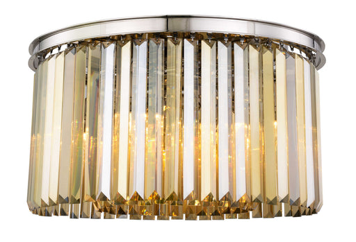 Elegant Lighting - 1238F26PN-GT/RC - Eight Light Flush Mount - Sydney - Polished Nickel