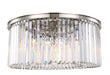 Elegant Lighting - 1238F31PN/RC - Eight Light Flush Mount - Sydney - Polished Nickel