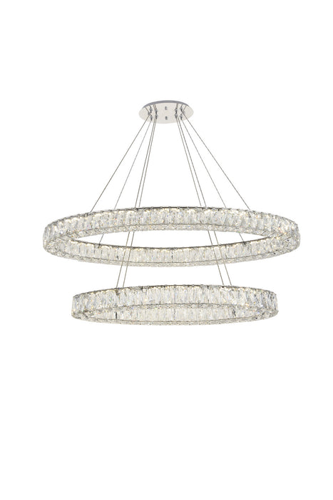 Elegant Lighting - 3503D40C - LED Chandelier - Monroe - Chrome