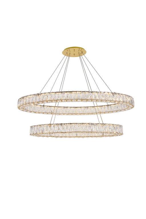 Elegant Lighting - 3503D48G - LED Chandelier - Monroe - Gold