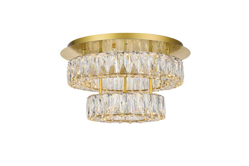 Elegant Lighting - 3503F18L2G - LED Flush Mount - Monroe - Gold