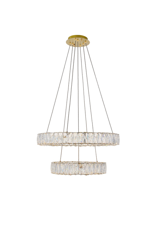 Elegant Lighting - 3503G24G - LED Pendant - Monroe - Gold