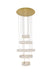 Elegant Lighting - 3503G5LG - LED Pendant - Monroe - Gold