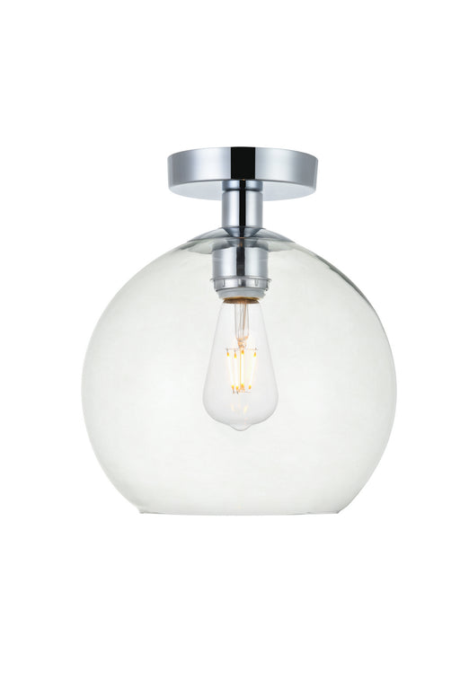 Elegant Lighting - LD2210C - One Light Flush Mount - Baxter - Chrome And Clear