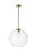 Elegant Lighting - LD2216BR - One Light Pendant - Baxter - Brass And Clear