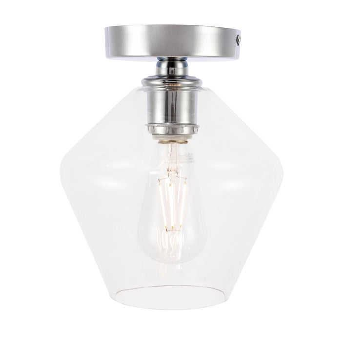 Elegant Lighting - LD2254C - One Light Flush Mount - Gene - Chrome And Clear Glass