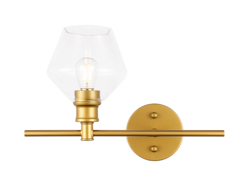 Elegant Lighting - LD2300BR - One Light Wall Sconce - Gene - Brass And Clear Glass