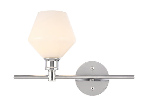 Elegant Lighting - LD2301C - One Light Wall Sconce - Gene - Chrome And Frosted White Glass