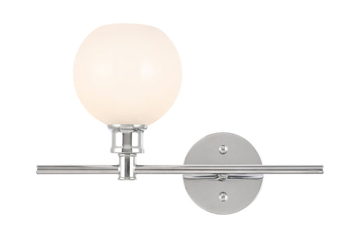 Elegant Lighting - LD2303C - One Light Wall Sconce - Collier - Chrome And Frosted White Glass