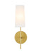Elegant Lighting - LD6004W5BR - One Light Wall Sconce - Mel - Brass And White Shade