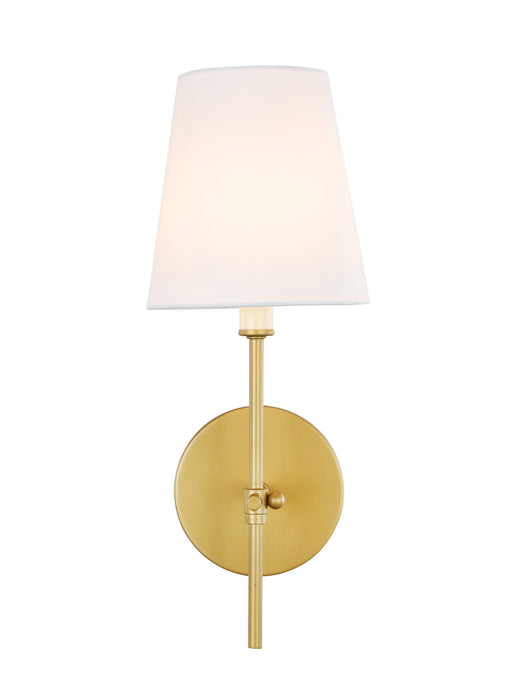 Elegant Lighting - LD6004W6BR - One Light Wall Sconce - Mel - Brass And White Shade
