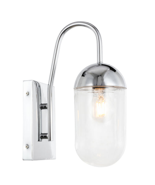 Elegant Lighting - LD6170C - One Light Wall Sconce - Kace - Chrome And Clear Glass