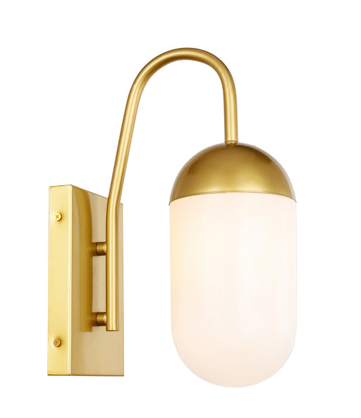 Elegant Lighting - LD6173BR - One Light Wall Sconce - Kace - Brass And Frosted White Glass