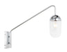 Elegant Lighting - LD6176C - One Light Wall Sconce - Kace - Chrome And Clear Glass