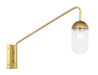 Elegant Lighting - LD6178BR - One Light Wall Sconce - Kace - Brass And Clear Glass