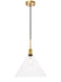 Elegant Lighting - LD6230BR - One Light Pendant - Hugh - Brass And Clear Glass