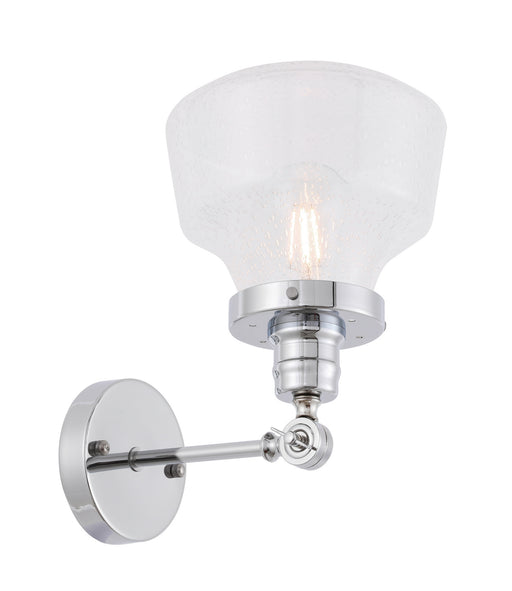 Elegant Lighting - LD6235C - One Light Wall Sconce - Lyle - Chrome And Clear Seeded Glass