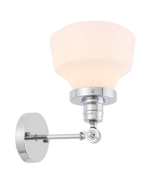 Elegant Lighting - LD6238C - One Light Wall Sconce - Lyle - Chrome And Frosted White Glass